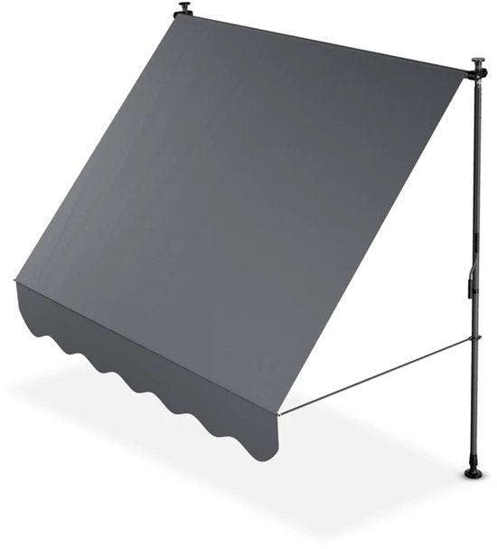 2dekans | Juskys Luifel - 200x120 cm - Grijs, Caravanes & Camping, Auvents, Enlèvement ou Envoi