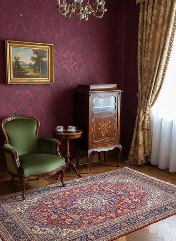 Vitrinekast - Mahonie - Antica Vetrinetta Vittoriana