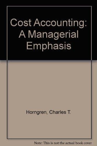 Cost Accounting - A Managerial Emphasis 9780131569690, Boeken, Verzenden, Gelezen, Charles t. Horngren