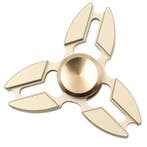 Falcon Tri Fidget Hand Spinner Anti Stress Draaier Toy Goud, Verzenden, Nieuw