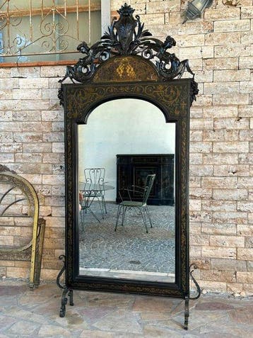 Wandspiegel - Hout, Glas