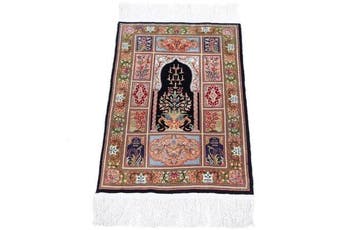 Silk Hereke Carpet with Mehrab Design Amazing 12/12 Quality, Nieuw