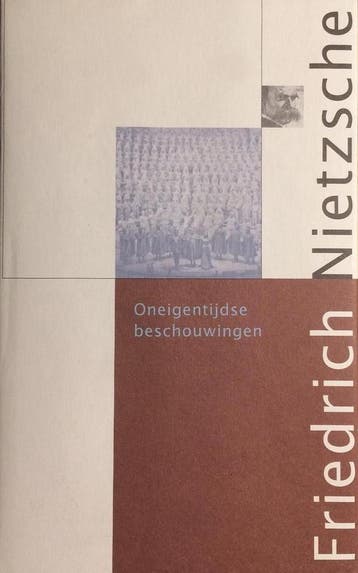 Oneigentijdse beschouwingen / De Nietzsche-bibliotheek, Verzenden, Friedrich Nietzsche
