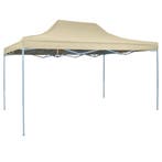 vidaXL Vouwtent pop-up 3x4,5 m crèmewit, Tuin en Terras, Verzenden, Nieuw