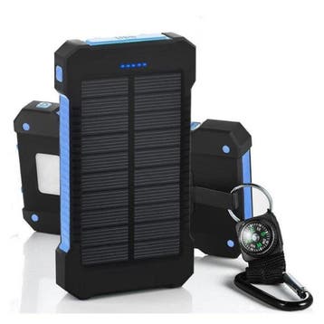 Solar Charger 30.000mAh Externe Powerbank Zonnepaneel, Telecommunicatie, Verzenden, Nieuw, Stuff Certified®