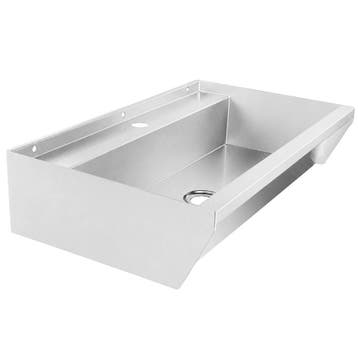 Wasbak | RVS | 1 Kraangat | Incl. Afvoerplug |, Verzenden