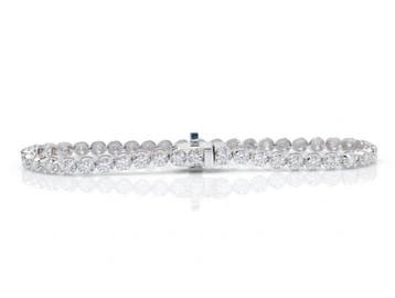 Tennis armband - 14 karaat Witgoud - 1.95ct. tw. Diamant