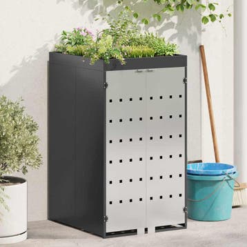 vidaXL Afvalcontainer opslag met plantenbakdak voor 240L bak, Doe-het-zelf en Bouw, Verzenden