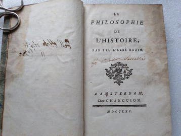 Voltaire (Bazin) - La philosophie de l’Histoire - 1765
