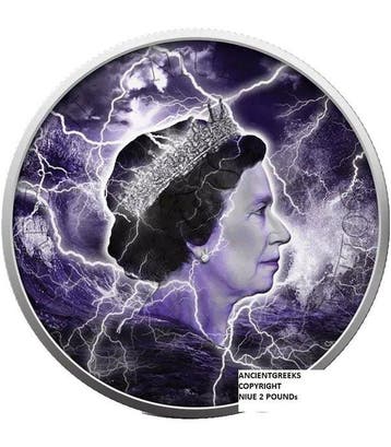 Niue. 2 Pounds 2021, Elizabeth II Series  Storm, The, Postzegels en Munten