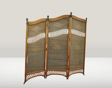 Kamerscherm - Bamboe, Rattan, Antiquités & Art