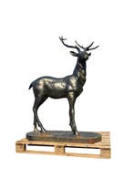 Beeld, XL Deer - 149.5 cm - Gietijzer - 2026, Antiek en Kunst
