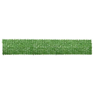 vidaXL Balkonscherm met groene bladeren 600x100 cm, Tuin en Terras, Verzenden, Nieuw