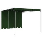 vidaXL Prieel 4 x 3 x 2,3 m Groen Polyester en Staal, Tuin en Terras, Partytenten, Verzenden, Nieuw
