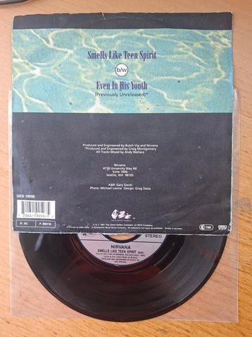 Nirvana - Smells Like Teen Spirit (1st EU Pressing) -