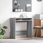 vidaXL Bureau met lade Grijs Sonoma 77.5 x 43 x 79 cm, Huis en Inrichting, Verzenden, Nieuw