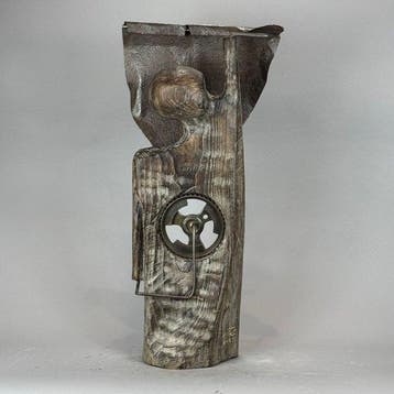 Karol Dusza (1972) - Wooden sculpture 67cm