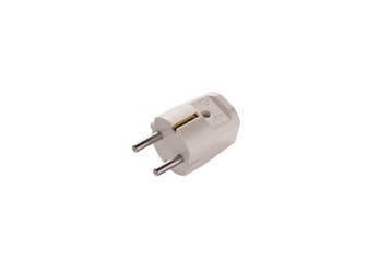 Martin Kaiser White 3-Pin Earthed Plug - IP20 -, Verzenden