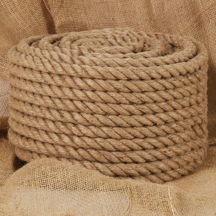 vidaXL Touw 100 m lang 16 mm dik jute, Bricolage & Construction, Quincaillerie & Fixations, Envoi