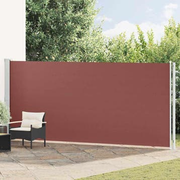 vidaXL Tuinscherm uittrekbaar 180x600 cm bruin, Verzenden