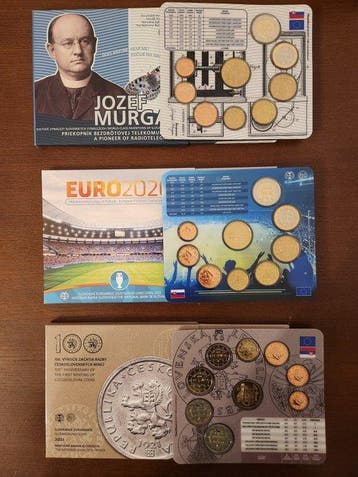 Slowakije. Year Set (BU) 2021 (3 sets) (Zonder minimumprijs)