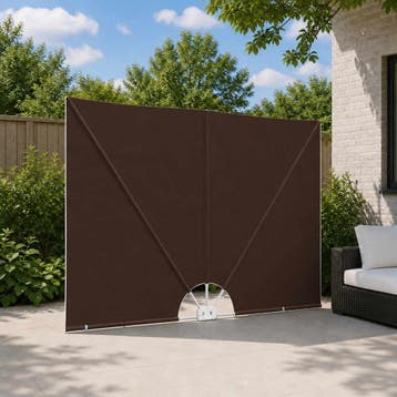 vidaXL Balkon Privacy Scherm 240 x 160 cm Polyester, Tuin en Terras, Verzenden, Nieuw