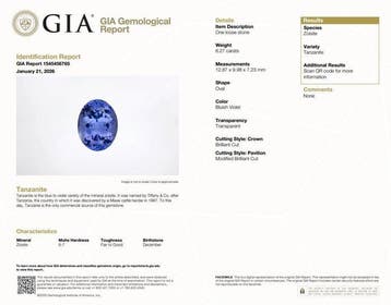 Sans prix de réserve - 1 pcs Violet, Bleu Tanzanite - 6.27