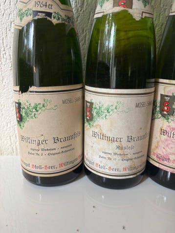 1964 , 1966 Stoll-Seer Wiltinger Braunfels, 1971 Wiltinger, Verzamelen, Wijnen, Nieuw