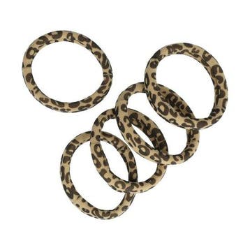 Haarelastieken Basic - Endless - Dierenprint - Zwart Beige -