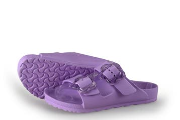 Birkenstock Slippers Meisjes in maat 28 Paars, Verzenden, Jongen of Meisje, Schoenen, Zo goed als nieuw