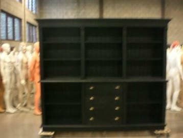 *TIP*  Zwarte winkelkast van 200 cm breed met lades, Ophalen of Verzenden