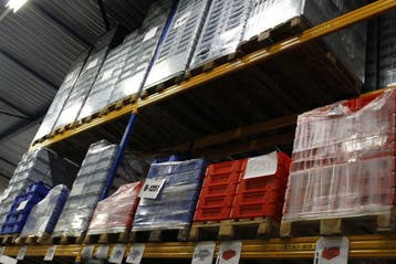 Magazijnbakken, Grijpbak, 60x40 Plastiek Krat, Stapelkratten, Verzenden
