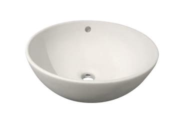 Ancona opbouw-waskom mat-wit Ø=38cm H=16cm, Ophalen of Verzenden