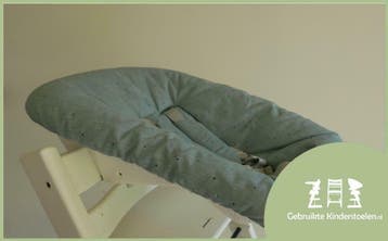 Stokke Tripp Trapp newborn grijs roze groen gris rose vert, Verzenden, Zo goed als nieuw, Meegroeistoel, Stoelverkleiner