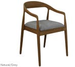 2dekans | Hsm Collection Modena Eetkamerstoel - Teak en, Ophalen of Verzenden, Nieuw
