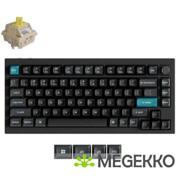 Keychron Q1 Ultra Zwart Banana Switch Draadloos Mechanisch, Computers en Software, Verzenden, Nieuw
