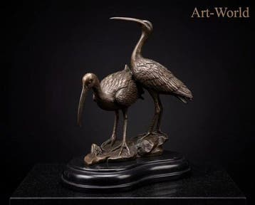 Statue, Naar Nick: Grutto’s - 24.5 cm - Bronze, Marbre
