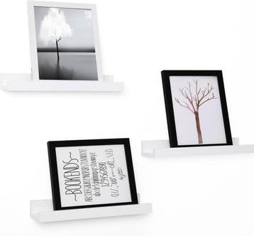 Vrijhangende boekenplanken - set van 3 - zwevende planken -, Verzenden