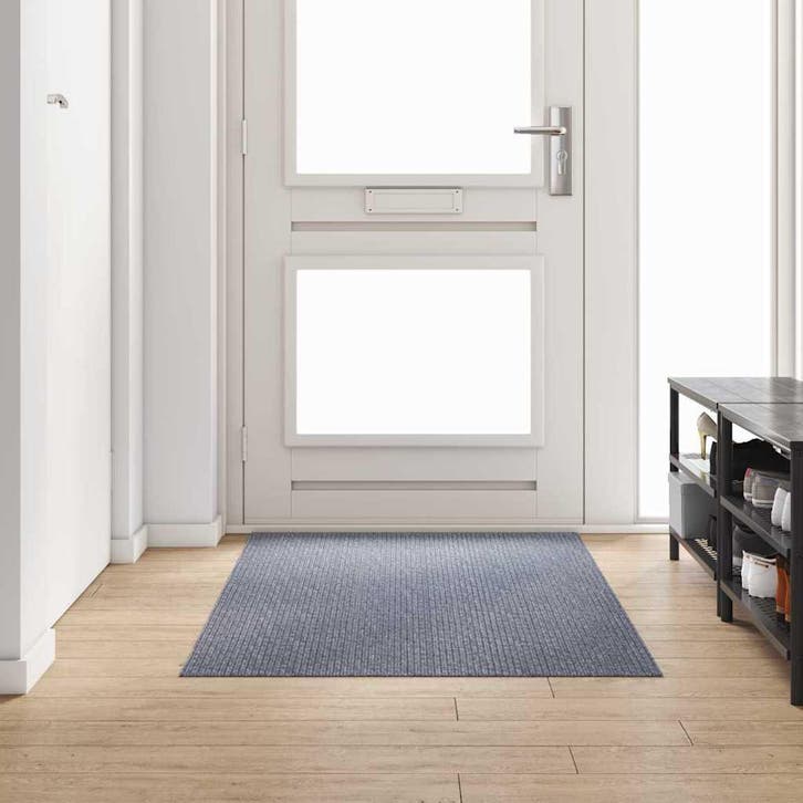 vidaXL Tapijt Loper Lichtgrijs 100 x 100 cm Stof, Maison & Meubles, Ameublement | Tapis & Moquettes, Envoi
