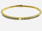 Tennis armband - 18 karaat Geel goud - 6.53ct. tw. Diamant