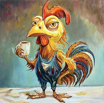 Mikolaj Ttsiak - Dawns Sardonic Courtier, Antiek en Kunst