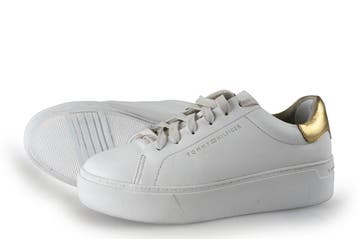 Tommy Hilfiger Sneakers in maat 36 Wit, Verzenden, Wit, Sneakers, Gedragen