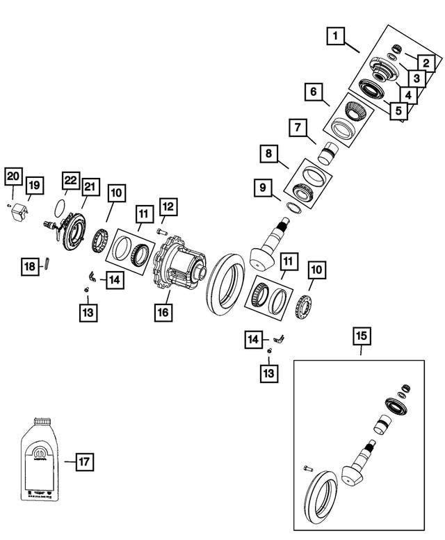 Pinion Nut AAM 11.5, Autos : Pièces & Accessoires, Transmission & Accessoires, Enlèvement ou Envoi