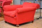Fauteuil - Textile, Bois - Fauteuil Club Vintage, Antiek en Kunst