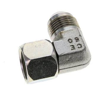 Raccord Anglé JIC 90Degrés UN 1-1/16-12 Mâle X Femelle, Verzenden