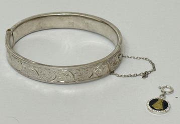 Bracelet en argent 835 avec la Vierge Marie, démonté en