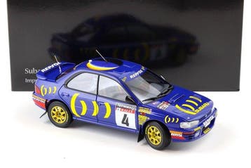 Kyosho 1:18 - Model raceauto - Subaru Impreza #4 RAC 1994 -, Nieuw