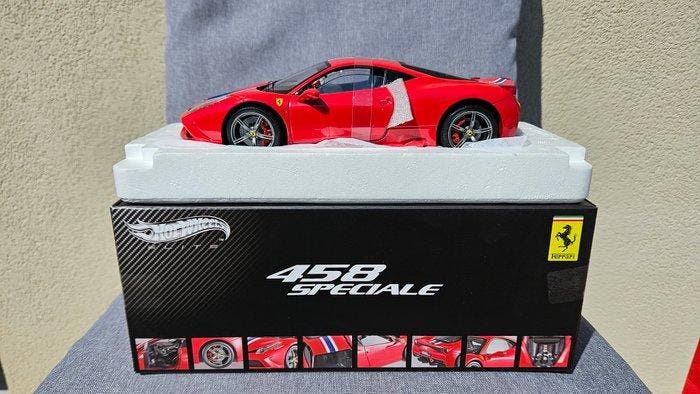 Hot Wheels 1:18 - Modelbouwdoos - Ferrari 458 Speciale -, Hobby & Loisirs créatifs, Voitures miniatures | 1:5 à 1:12