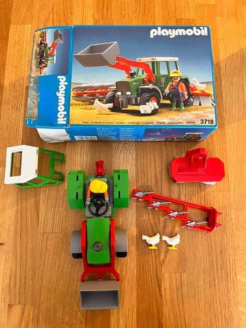 Playmobil - Farm life - 3718 & 3719 - Playmobil Tractor and