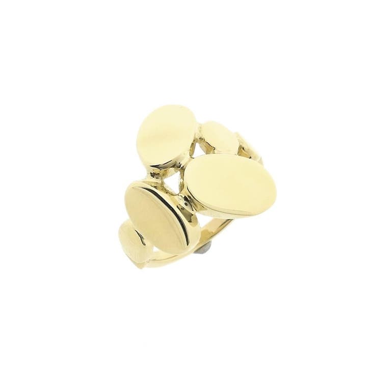 Abstract gouden ring, Bijoux, Sacs & Beauté, Bagues, Enlèvement ou Envoi